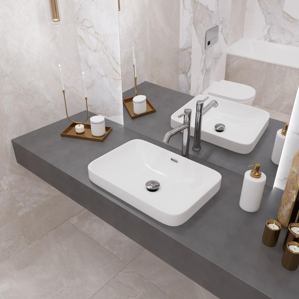 Helmken 441A5200 Countertop Washbasin (52x36) White