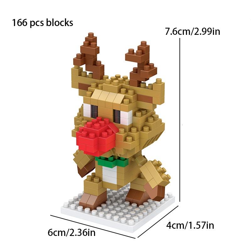Interactive Christmas Tree Toy Compatible With Lego Plastic Material Non-electric Diy Customizable
