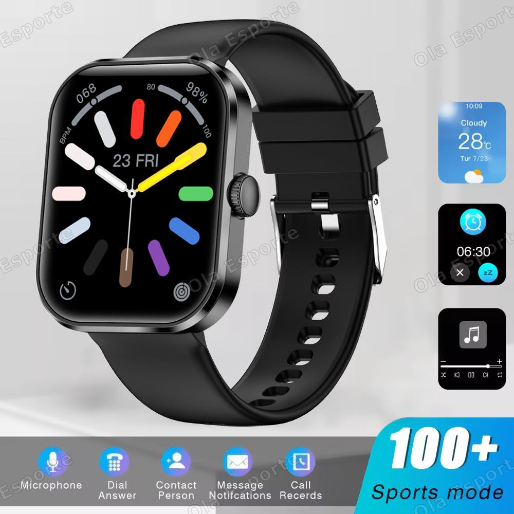 New Smart Watch Full Touch Screen Bluetooth Call AI Voice Heart Rate Waterproof Watches Sport Bracelet Smartwatch Women Men