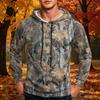 Men's Printed Loose Fit Casual Hoodie with Pocket and Drawstring