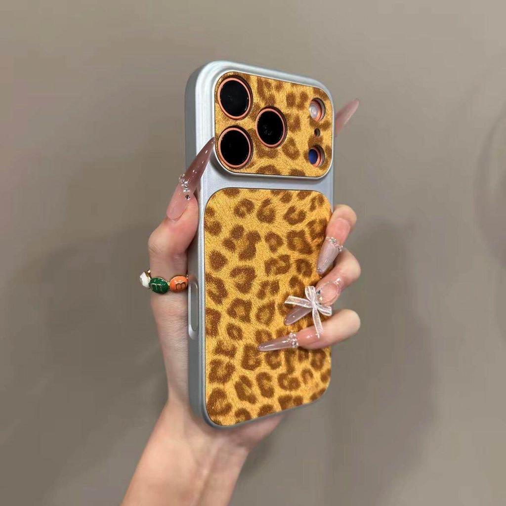 Luxury Seconds Change 17 Leopard Print Phone Case For iPhone 13 14 15 16 17 Pro Max Shockproof Bumber Cases Cover