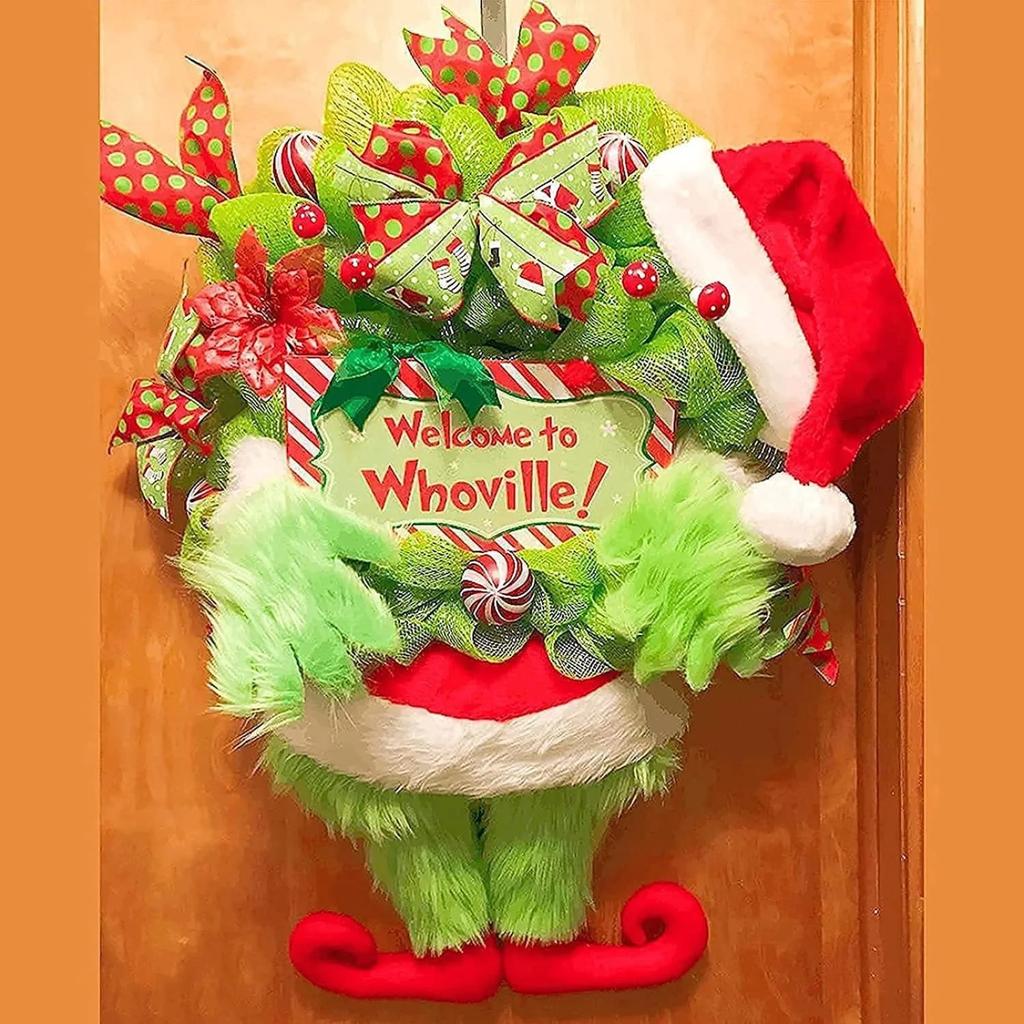 Halloween Wreath Festive Atmosphere Decorative Wreath Door Hanging Wall Hanging