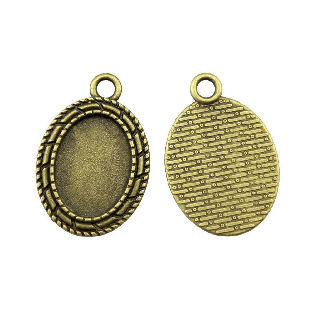 Bezel Connectors For Resin Crafts Fit Oval 13x18mm Photo Glass Dome Frames