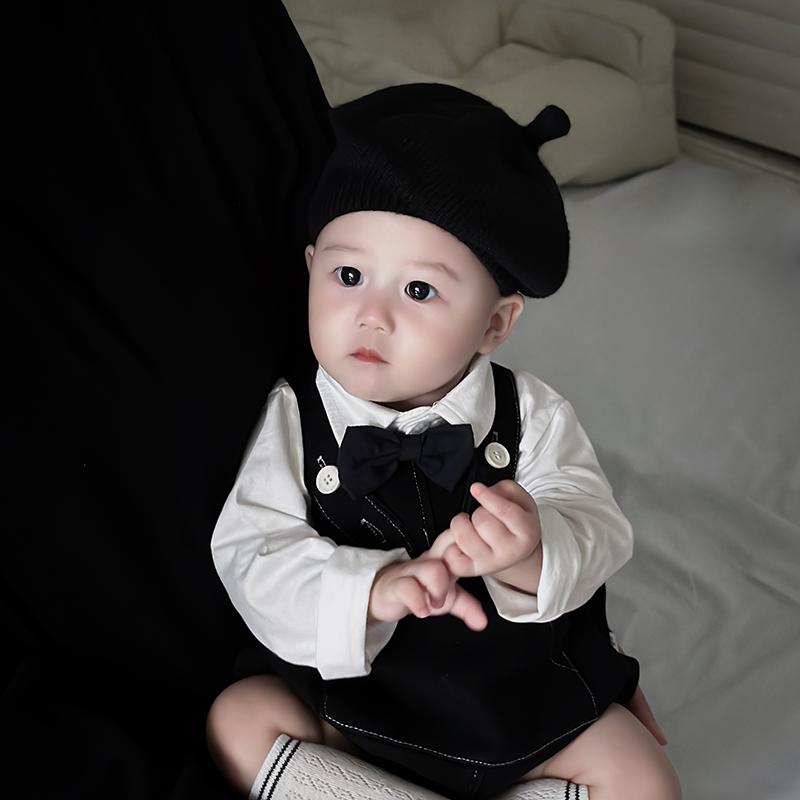 Spring and Autumn Baby Hats Boys and Girls Knitted Wool Hats Infant Children Berets Pumpkin Hats