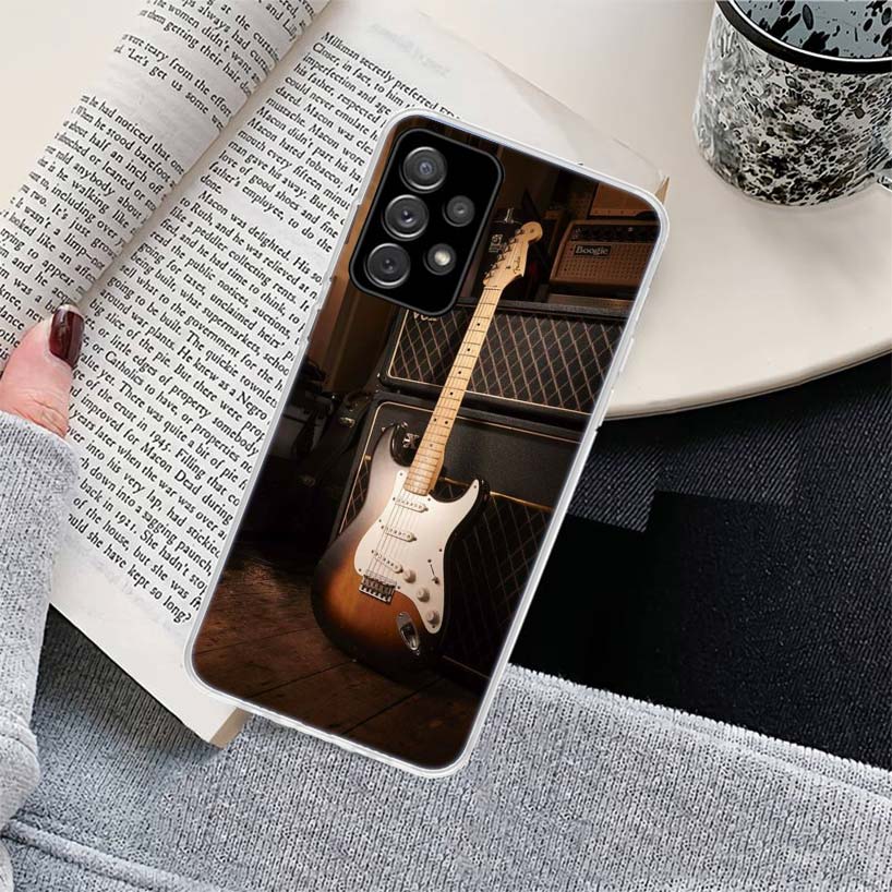 Music score Musical violin guitar Phone Case for Samsung Galaxy A17 A16 A15 A14 A13 A57 A56 A55 A54 A53 A37 A36 A35 A34 A33 A26