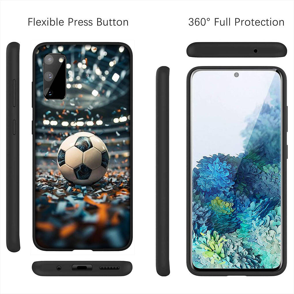 Cover for iPhone 17 16 15 Xiaomi Poco Redmi Note 14 13 12 11 Pro Max Samsung Galaxy S25 S24 S23 OPPO Huawei Cool Soccer Play Football Match Phone Case
