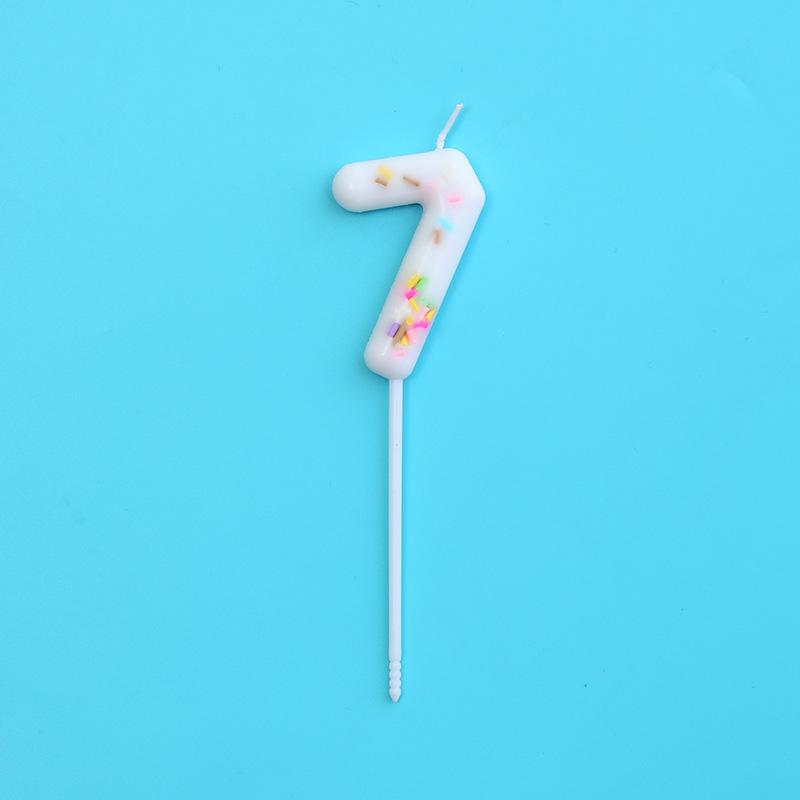 Rainbow Atmosphere Digital Birthday Cake Candles for Kids – Creative First Birthday Decorations