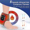 Foot Massager with Heated Ankle Wrap, Wireless Portable Design, Triple Method & 3 Vibration Modes for Home Office Travel