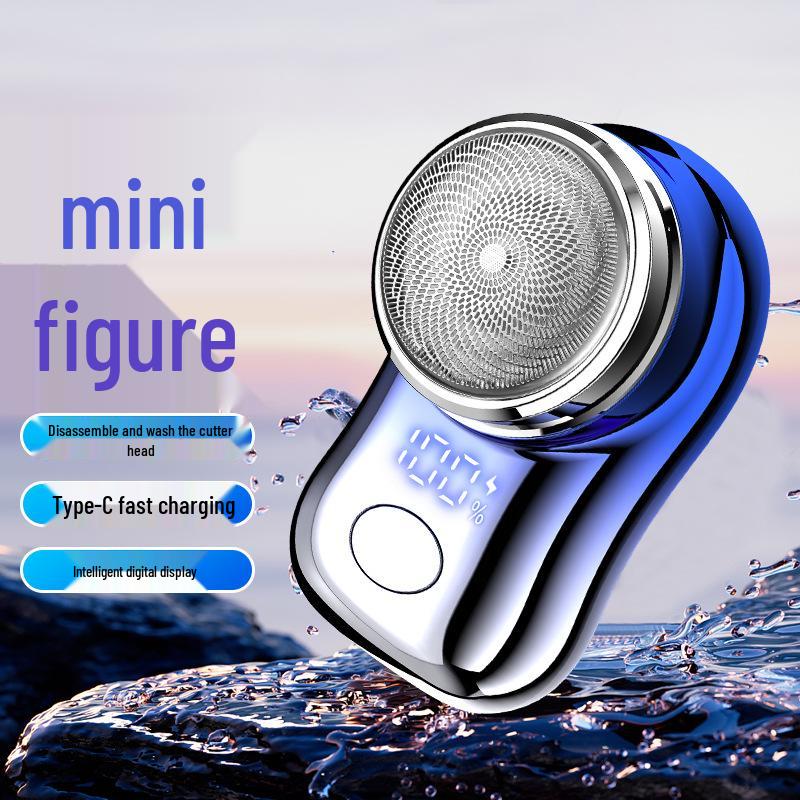 Feihong FH063 Digital Display Portable Electric Shaver for Men - Washable Razor for Beard.