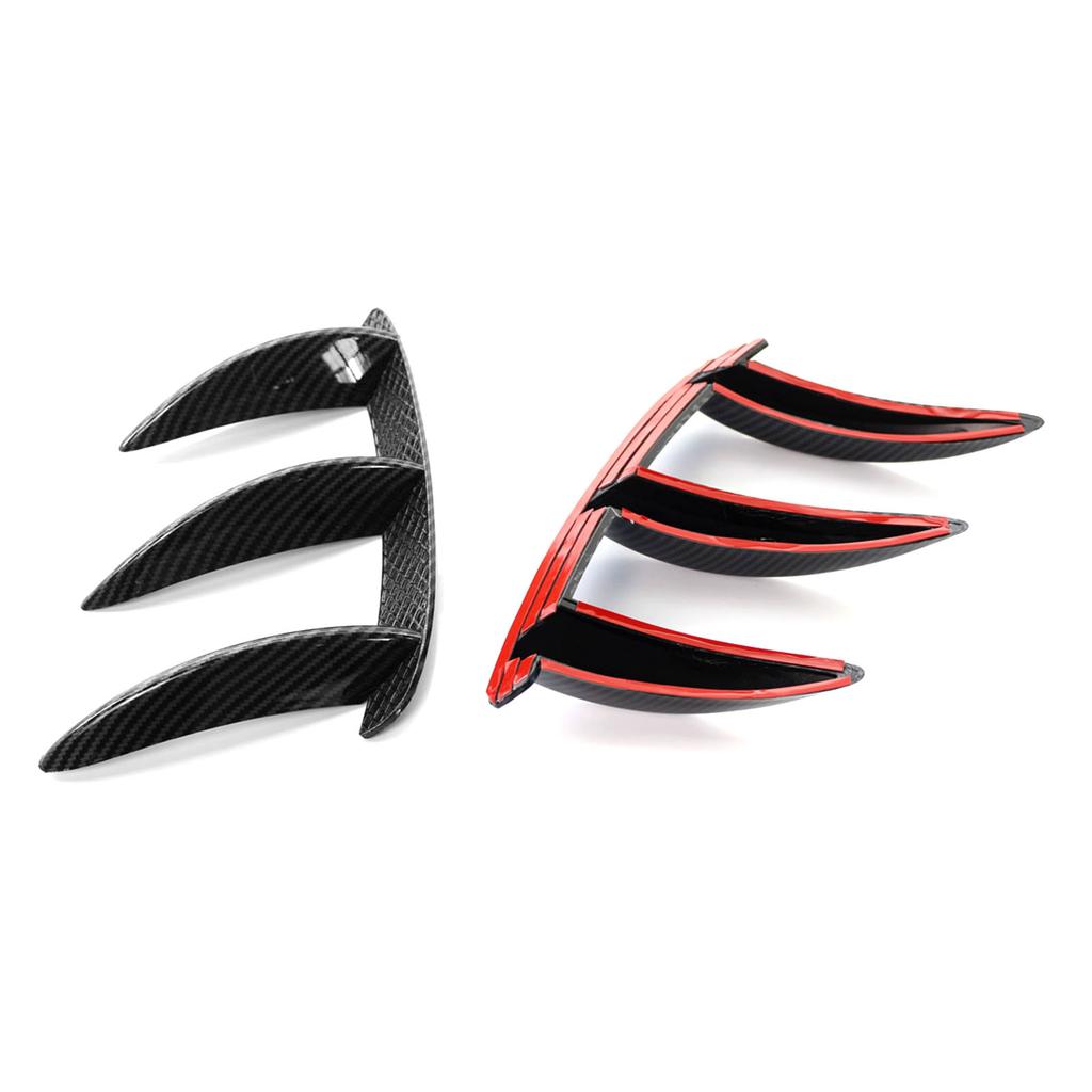 1 Pair Car Rr Lip Bumper Canards Vents Replacement for W176 0 A250 5