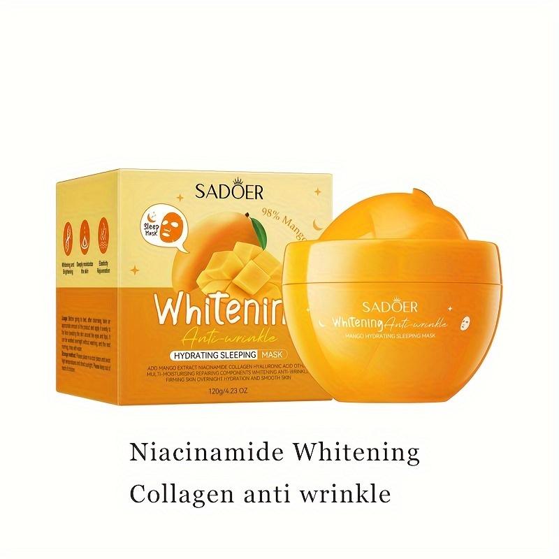 

Отбеливающая, против морщин, увлажняющая ночная маска и увлажняющая маска с манго. 120g