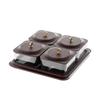 Light Luxury Wood Grain Snack & Dried Fruit Storage Box