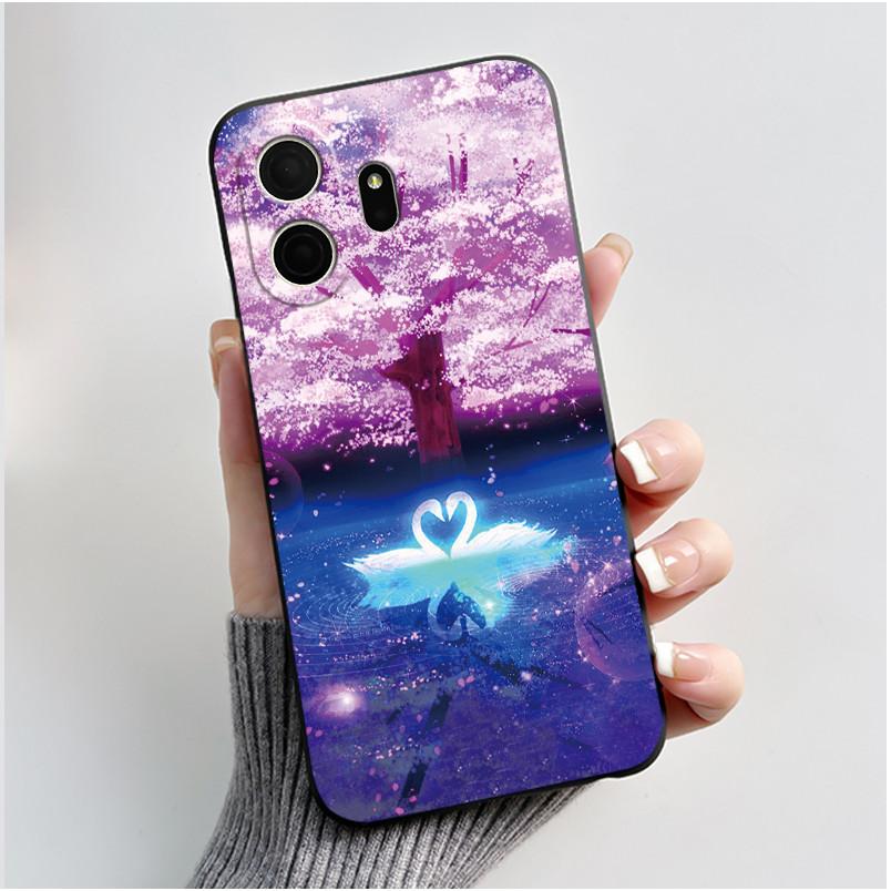 TCL NxtPaper 70 Pro İçin Sevimli Kılıf Coque Capa Baskılı Kabuk Koruyucu Kapak Yumuşak Silikon Karikatür Telefon Kılıfı Funda