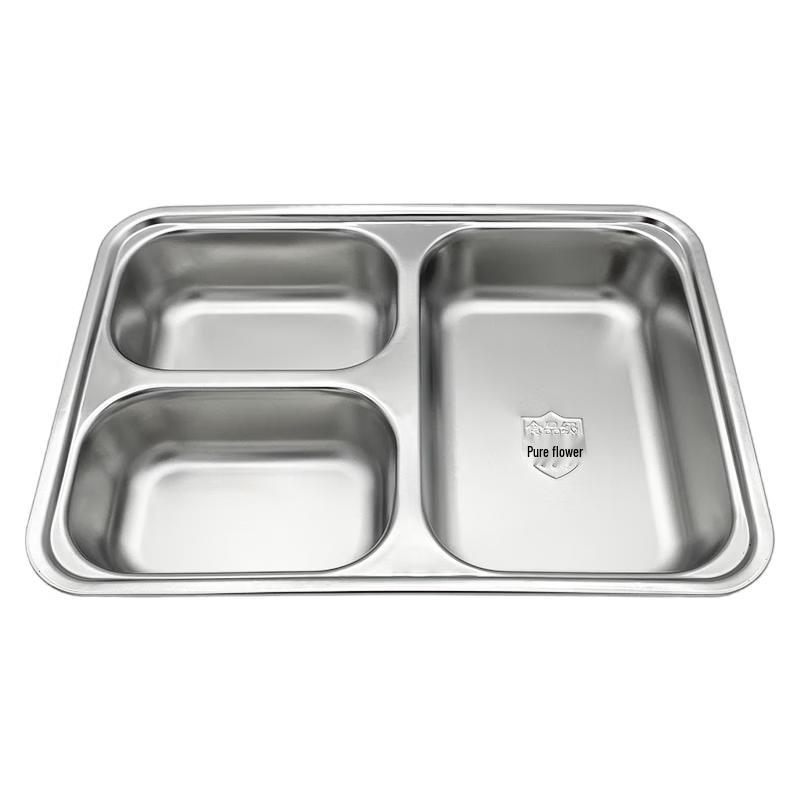 Sushih 304 Stainless Steel Divided Dinner Plate