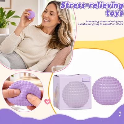 Textured Sensory Stress Relief Ball Soft Flexible Material Durable Design for Hand Exercise and Relaxation Therapy