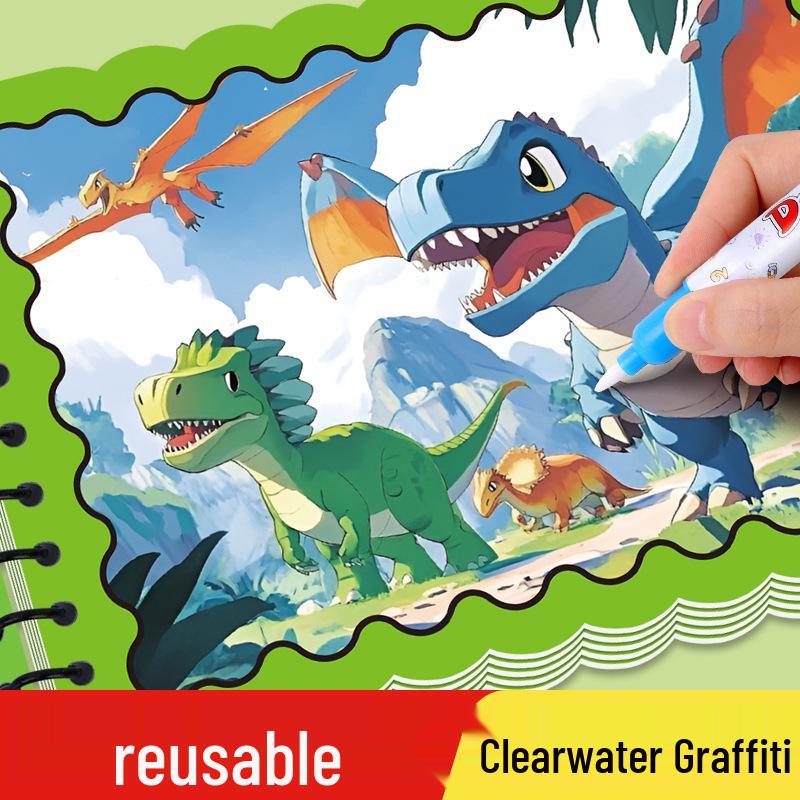Magic Water Painting Book: Reusable Coloring and Graffiti Book for Kindergarten Boys and Girls