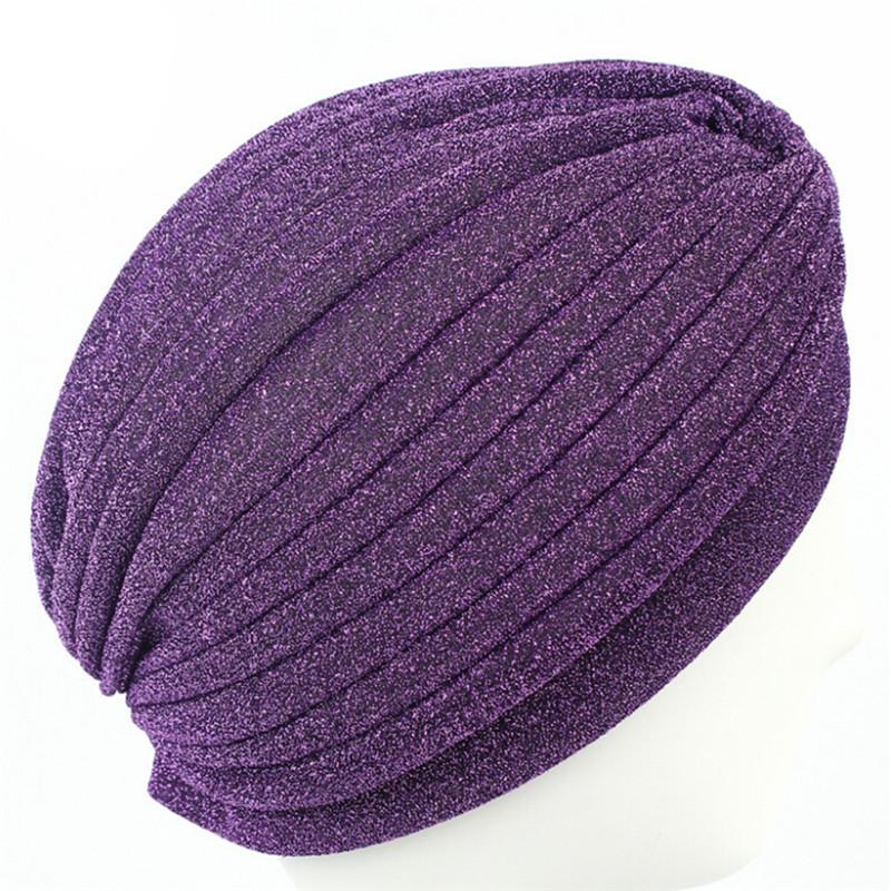 Männer Frauen Dehnbar Weich Indischer Stil Turban Hut Kopftuch Band Mütze