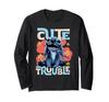 Disney Lilo Stitch Movie Cute Trouble Stitch Long Sleeve & Live-Action T-Shirt