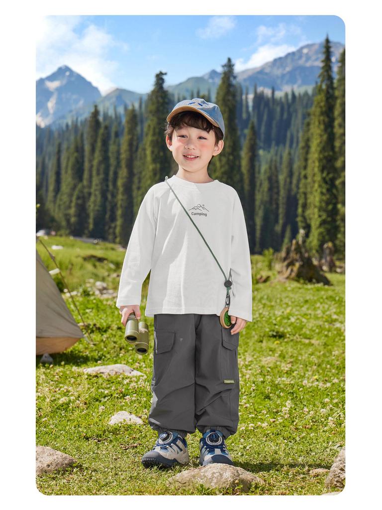 European Boy's Fleece-Lined Work Pants, Winter 2025 Children's Wear Collection