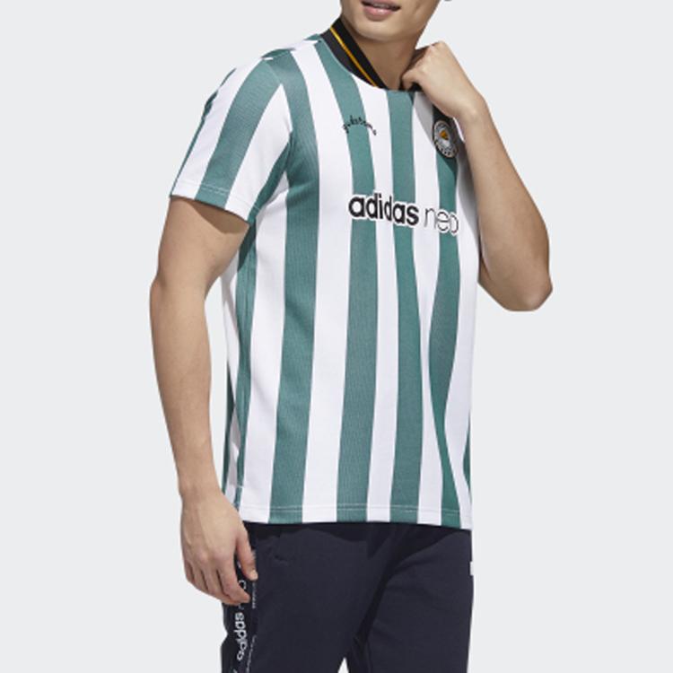 Adidas Neo Sports Straight Cut T-Shirt Men Tops Green White GL7216
