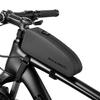 ROCKBROS Top Tube Bag, Bicycle, Waterproof, Easy To Install, Frame Bag, Accessory Case, Road Bike, Design That Doesn't Hit Your Knees, Long Wallet, Sm