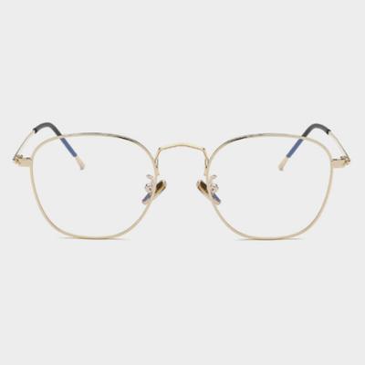 LOOKING4U NeoRetro B8804 C4 Gold Blue Light Blocking Glasses