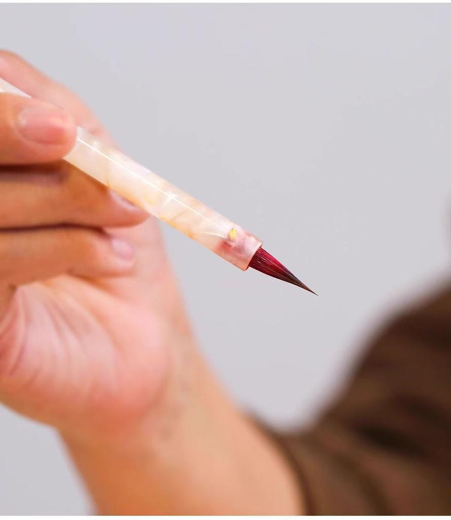 Calligraphy Small Red Hair Wolf Hair Small Case Brush Thin Gold Body Hook Pen Meticulous