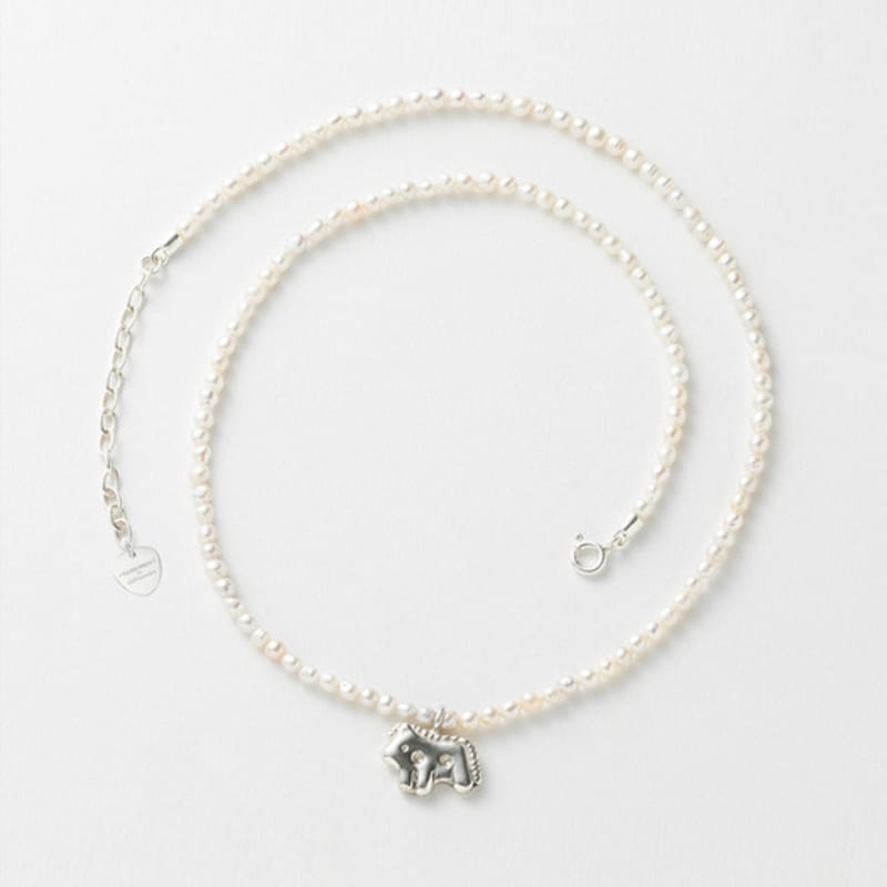 

sickfumedot 12TTI Cookie Necklace - Freshwater Pearl 4. Rabbit-Ruffle