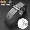 Mesh Milanese Watch Bracelet for Omega Seamaster 007 Metal Stainless Steel with Folding Clasp 20mm 22mm Quick Release Watchband