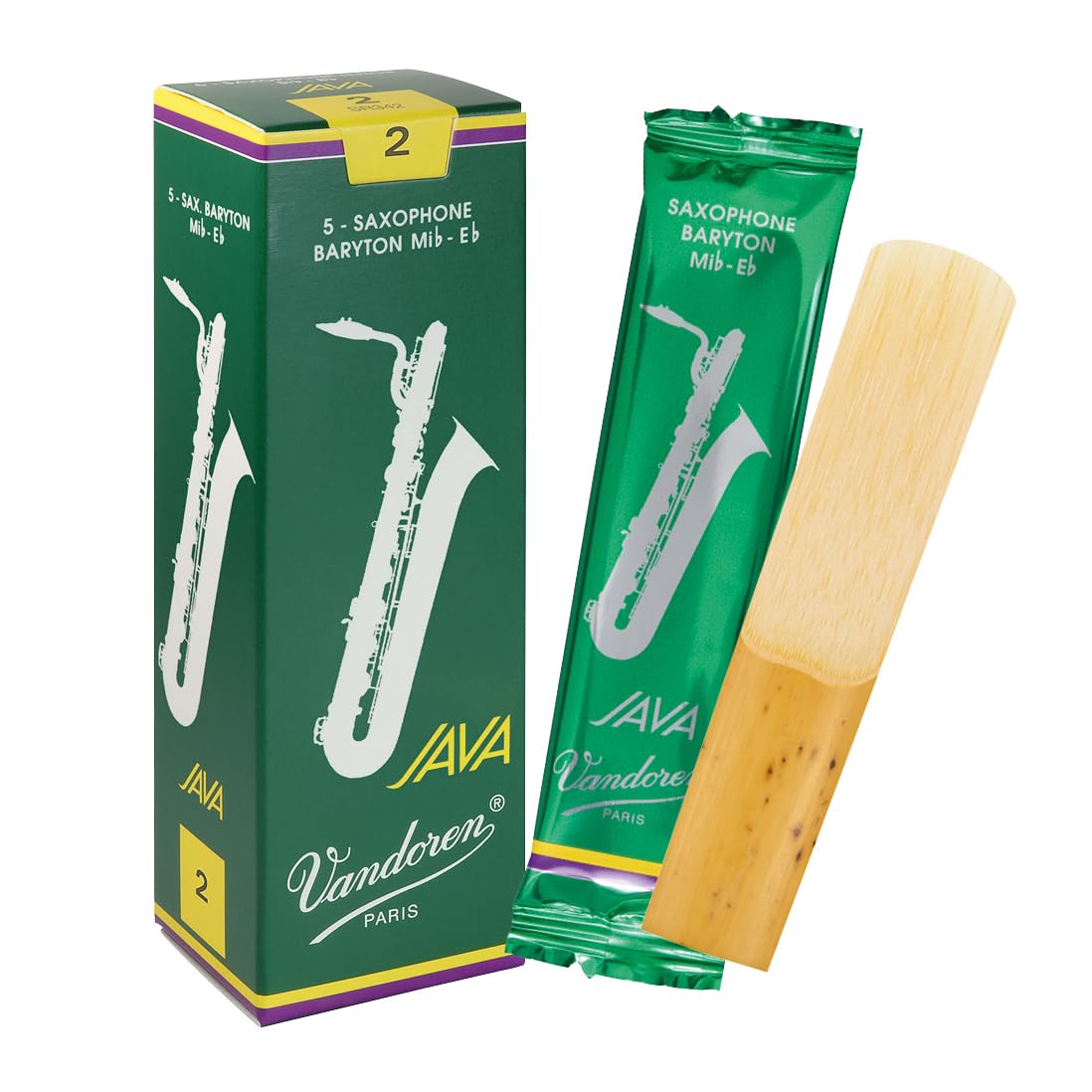 

Bandoeren Baritone Saxophone Reeds JAVA (JAVA) Hardness 2 (5 reeds per pack)