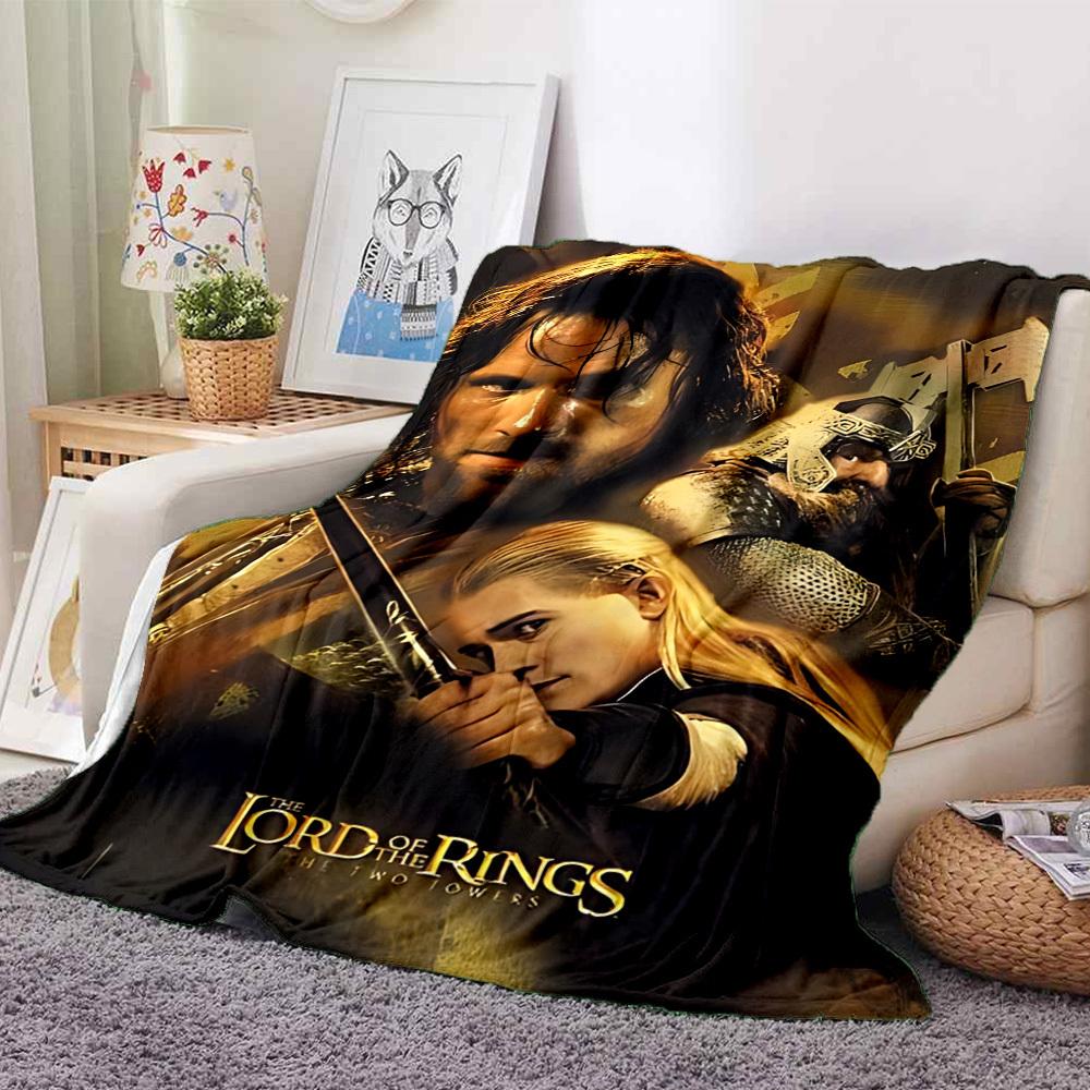 1pc Lord of the Rings Blanket Lightweight Flannel Throw For Sofa, Bed, Travel, Camping, Livingroom, Office, Couch, Chair, And Bed