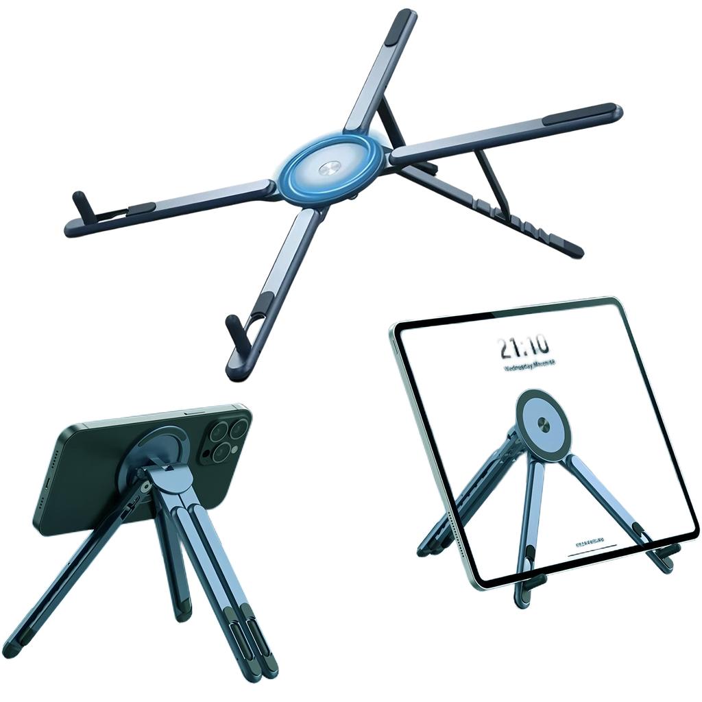 Xiaomi Portable Magnetic Phone Holder & Selfie Stick 3-in-1 Foldable Tripod Stand for iPhone iPad Tablet Laptop Desktop Use Holder