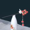 Flower Wooden Hair Stick Rabbit Hanfu Hairpin Antique   Hanfu Accessories