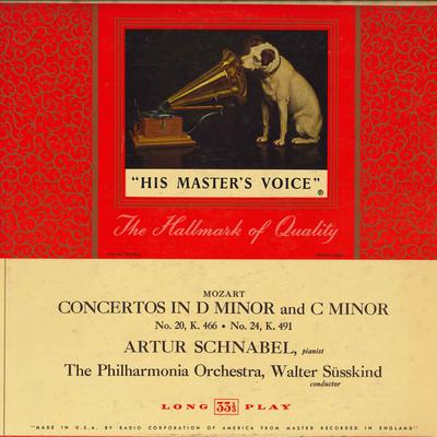 LP Record ARTUR SCHNABEL - Mozart: Concertos In D Minor And C LHMV1012 His Master's Vo US Classical Used