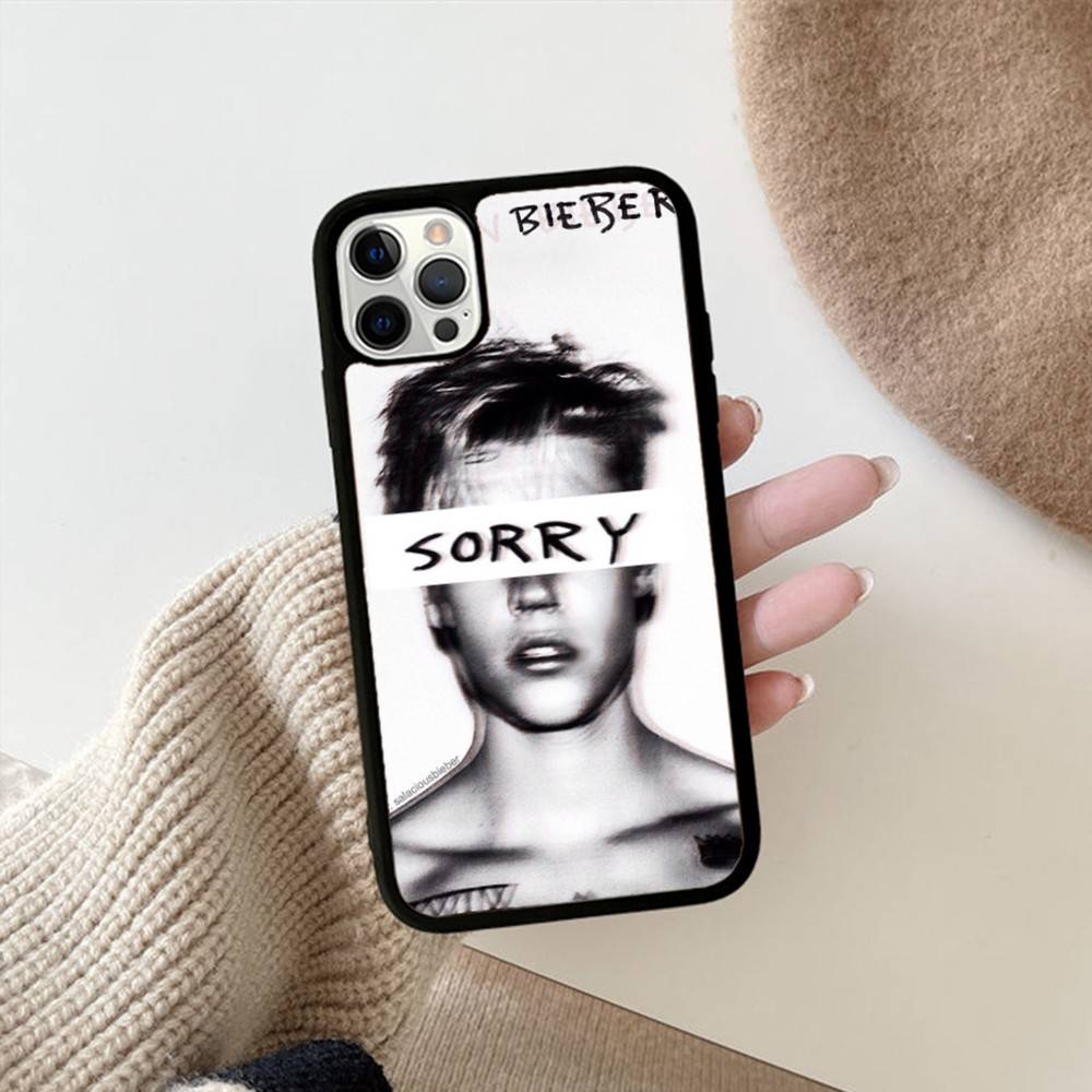 Singer Justin B-Bieber Phone Case For IPhone 16 Pro Max 15 14 Plus 14 13 12 11 17 PC+TPU Cases Back Cover
