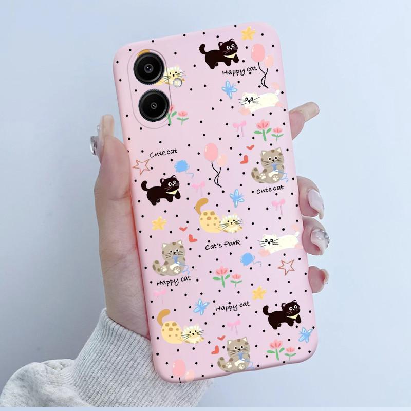 For Samsung Galaxy A06 Casing A065 SM-A065F A06 4G GalaxyA06 Cover Cute Astronaut Panda Flowers Pattern Candy Soft Silicone Case