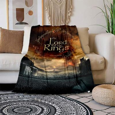 1pc The Lord of the Rings Collection Cartoon Blanket,Portable Throw for Travel & Camping, All Season Cozy Blanket,Ideal Gift