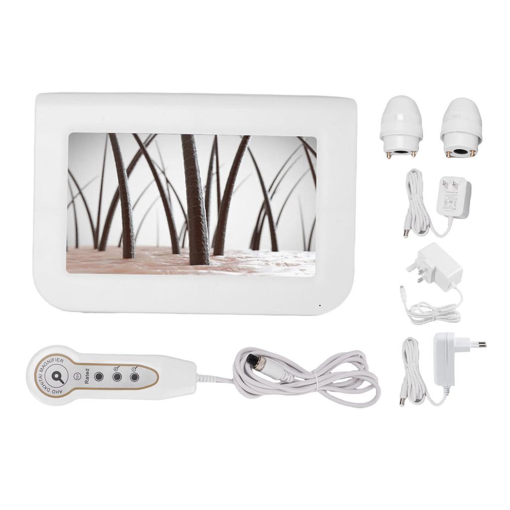 9 Inch Hair Follicle Analyzer High Resolution Skin Detector Analyzer Rechargeable with 50X 200X Lens