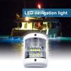 LED Navigasjonslys Vanntett LED Båtlys Mini Plast Signallys for Pontongbåt Yacht Kajakk Luftbåter