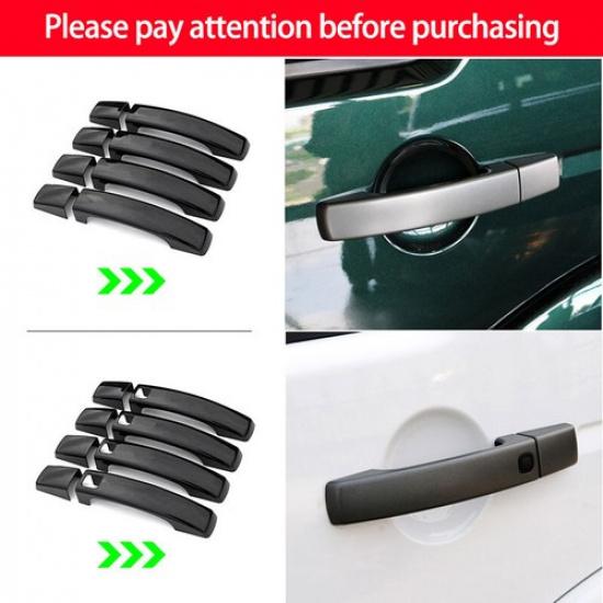 4xGlossy Black Door Handle Pull Cover For Land Rover Discovery LR4 Freelander 2