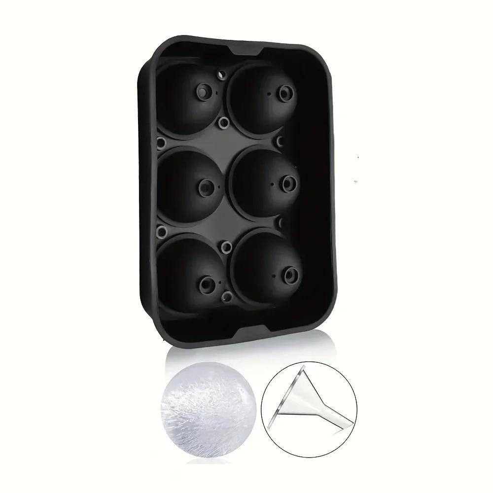 1pc Ice Cube Trays Silicone Cube Molds for Freezer with Lid Reusable Whiskey Mold Ball Diamond Ice Mold  Barware Tools