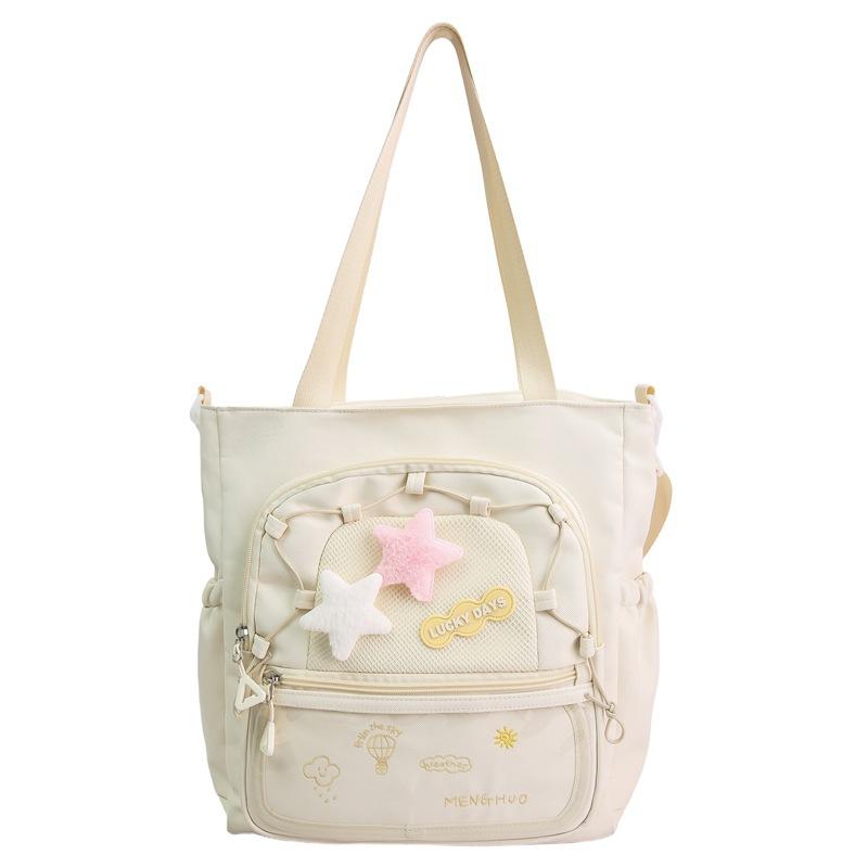 Schoolbag Dopamine High-value Schoolbag Female Cute Student Backpack Niche Contrasting Color Large-capacity Backpack Small Food Intake Pain Bag