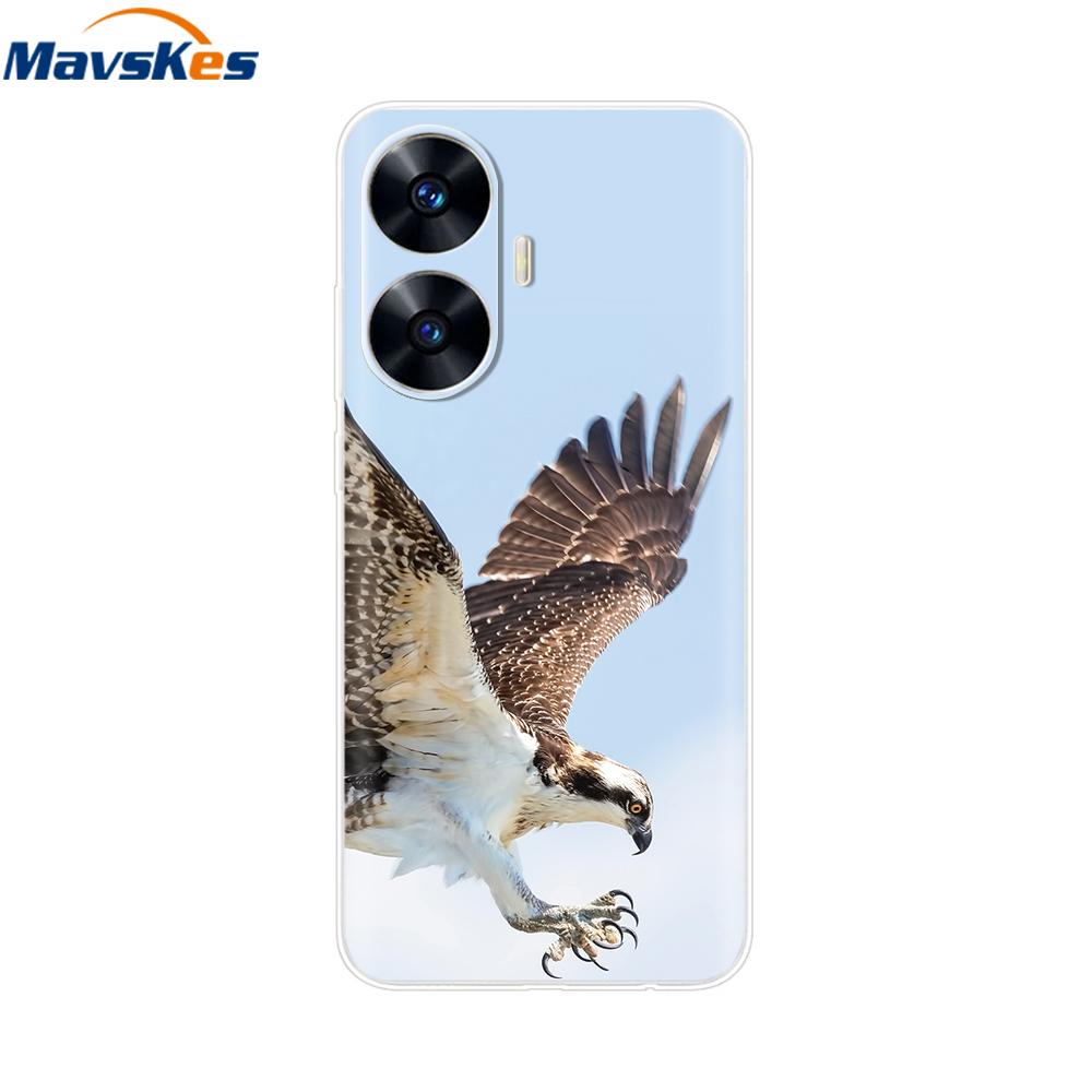 For Realme C55 4G Case C 55 Transparent TPU Soft Silicone Cover For OPPO Realme C55 RealmeC55 6.72 Inch Back Cases Phone Bumper