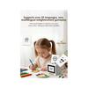 AI Voice Sticker Printer with Display Screen Thermal Label Printer, Inkless Portable Pocket Printer for Kids White