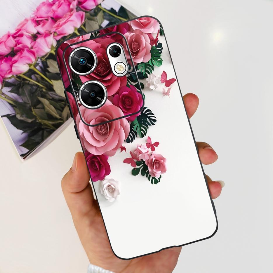 For Infinix Zero 30 4G Case X6731B Cute Cat Butterfly Cover Soft Silicone TPU Phone Case For Infinix Zero 30 5G Zero30 4G Fundas