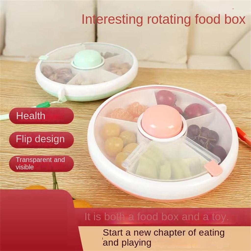 Rotating Storage Children Portable Melon Candy Organizer Storage Boxes Snack Container For Kids