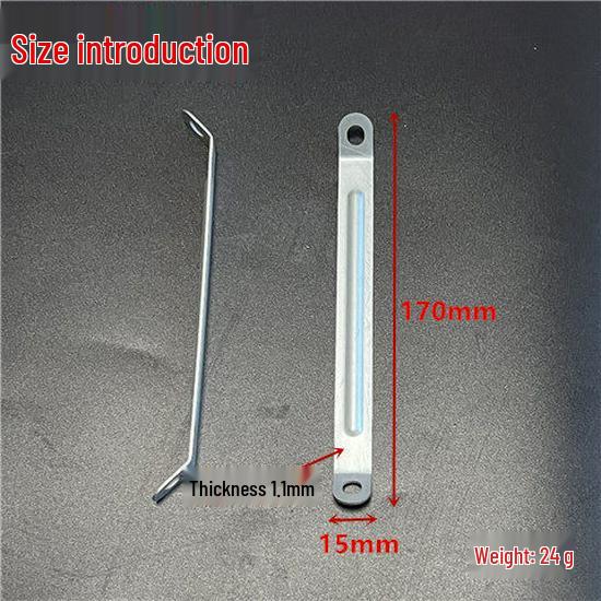 

Anti-Slip Metal Table Leg Stabilizer Bracket - Reinforcement Support Rod 2 brackets with nails