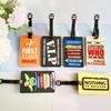 Creative New PVC Luggage Tags Boarding Pass Address ID Name Lable Suitcase Tag Travel Tag Cute Luggage Tag Travel Accessories