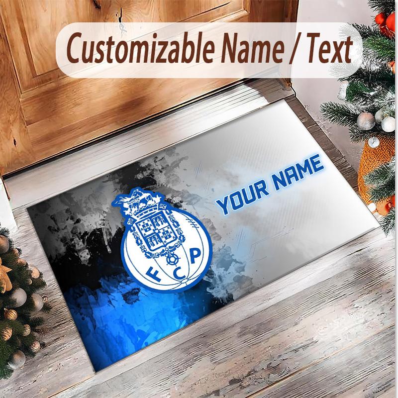 Personalized Crystal Velvet Carpet FC Porto Pattern Non Slip Floor Rug