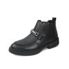 Fashion New Handmade Casual Leather Men Chelsea Boots British Style Leisure Walk Brogue Shoes Fashion Casual Business Outdoor Ankle Boot